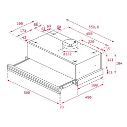 Konventioneller Rauchfang Teka CNL6415BK 60 cm 385 m3/h 64 dB 110W