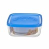 Lunchbox Borgonovo 6277815 Blau 960 ml 15 x 15 x 6,2 cm (12 Stück) (Ø 15 cm)