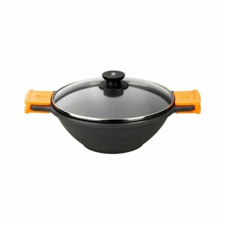 Pfanne BRA Braisogona_A272028 Schwarz Schwarz/Orange Metall Aluminium Ø 24 cm Ø 28 cm