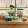 Lunchbox Quid Greenery 1 L Durchsichtig Kunststoff 13 x 18 x 6,8 cm - 1 L (4 Stück) (Pack 4x)