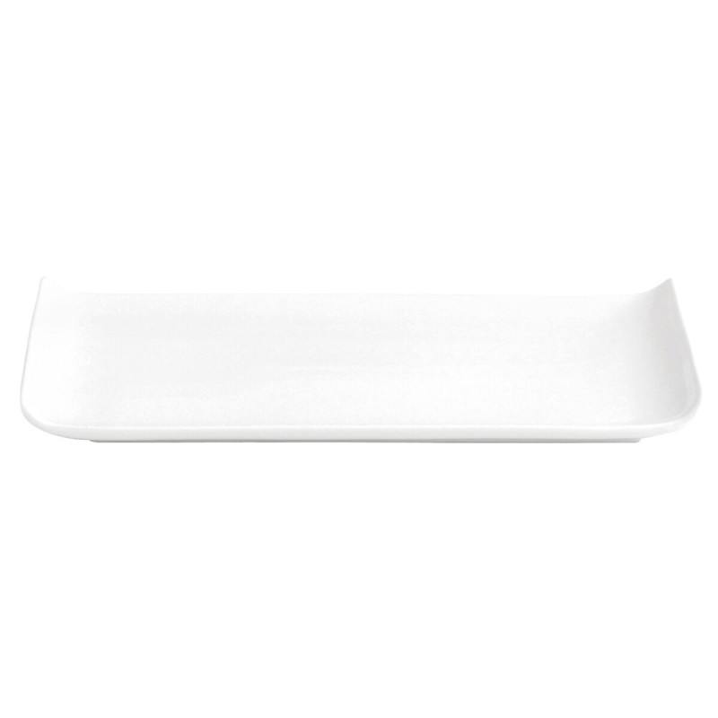 Teller Quid Chef Baguette aus Keramik Weiß (25 x 12 cm) (Pack 6x)