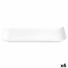 Teller Quid Chef Baguette aus Keramik Weiß (25 x 12 cm) (Pack 6x)