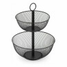 Obstschale Confortime Double Metall 31 x 31 x 41 cm (4 Stück)