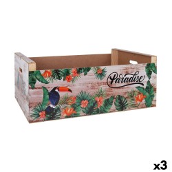 Untersetzer Confortime Paradise Holz Tropical 58 x 39 x 21 cm (3 Stück)