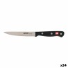 Gemüseschälmesser Quttin Schwarz Silberfarben 12 cm (24 Stück)