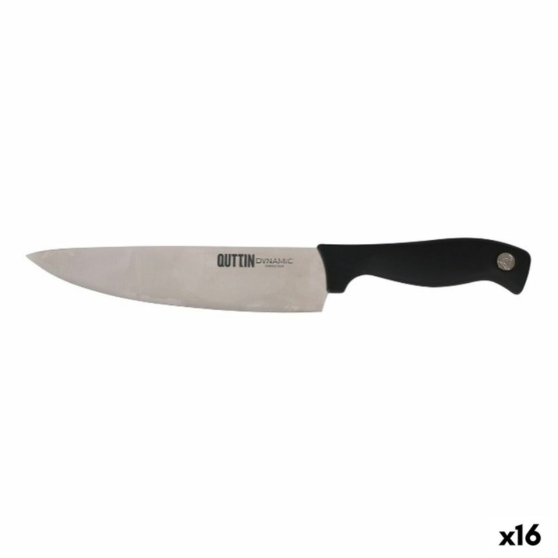 Küchenmesser Quttin Dynamic Schwarz Silberfarben 20 cm (16 Stück)