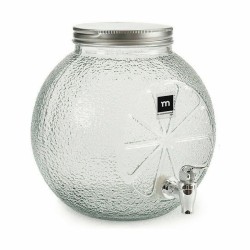 Getränkedispenser La Mediterránea Wasserhahn Glas 5 L (4 Stück)