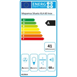 Konventioneller Rauchfang Mepamsa Silueta XLA 60 cm 590 m³/h 200W A Stahl