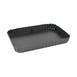 Kuchenspringform Quttin Schwarz Kohlenstoffstahl 22,5 x 15,5 x 3 cm (12 Stück)