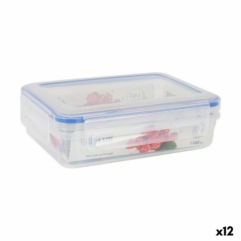 Lunchbox hermetisch Quttin L&F rechteckig 20 x 15 x 6 cm (12 Stück)