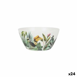 Schüssel Alfares Melamine Dschungel 15 x 7 cm (24 Stück)