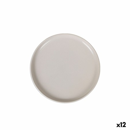 Tablett für Snacks La Mediterránea Ivory kreisförmig Ø 25 x 2,6 cm (12 Stück)