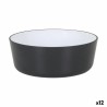 Schüssel Inde Melamine Weiß/Schwarz (12 Stück)