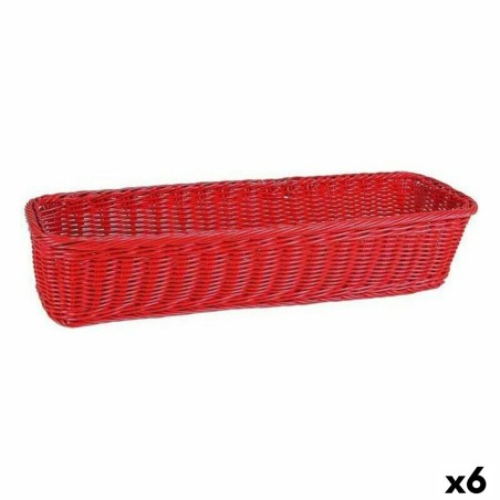 Schale Viejo Valle Polypropylen Rot 53 x 16,2 x 10 cm (6 Stück)