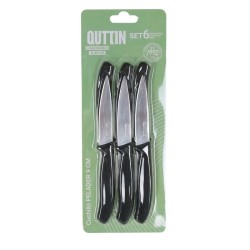 Schälmesserset Quttin Basic 6 Stücke 19,5 x 2 x 1 cm (12 Stück)