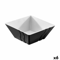 Schüssel Viejo Valle Luxor Melamine Schwarz 24 x 24 x 10 cm (6 Stück)