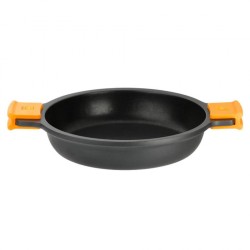 Kasserolle BRA A270545 Schwarz Schwarz/Orange Metall Aluminium (45 cm)