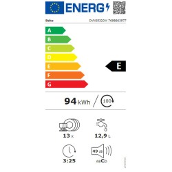 Geschirrspüler BEKO DVN05320W Weiß 60 cm