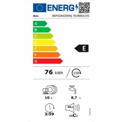 Geschirrspüler BEKO BDFS26020WQ 45 cm