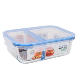 Lunchbox hermetisch Quttin 2 Fächer rechteckig 1,4 L (6 Stück)