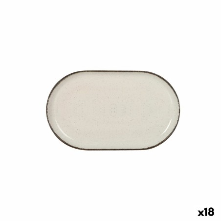 Tablett für Snacks La Mediterránea Anllo Oval 25 x 15 x 2,2 cm (18 Stück)