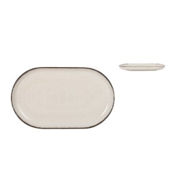 Tablett für Snacks La Mediterránea Anllo Oval 25 x 15 x 2,2 cm (18 Stück)