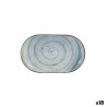 Tablett für Snacks La Mediterránea Anllo Oval 25 x 15 x 2,2 cm (18 Stück)