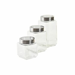 Set mit 3 Kanistern DKD Home Decor 750 ml 8,5 x 8,5 x 18 cm