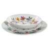 Geschirr-Set DKD Home Decor Weiß Bunt Porzellan Tropical 18 Stücke