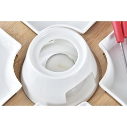 Fondue Set DKD Home Decor Rot 26,5 x 26,5 x 1,5 cm (10 pcs)