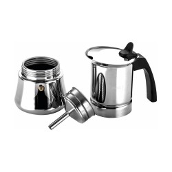 Italienische Kaffeemaschine FAGOR Etnica Edelstahl 18/10 (6 Tassen)