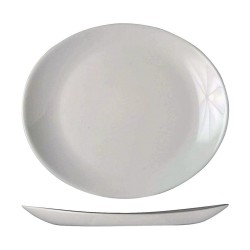 Flacher Teller Arcoroc Restaurant 30 x 26 cm Weiß Glas (6 Stück)