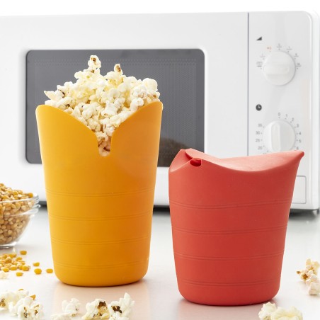 Popcorn-Bereiter, faltbar, Silikon Popbox InnovaGoods (2Er pack)