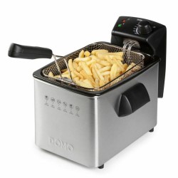 Fritteuse DOMO DO465FR 4 L 3000 W Silberfarben Stahl