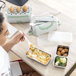 Elektrische 3-in-1-Dampf-Lunchbox mit Rezepten Beneam InnovaGoods