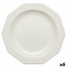 Flacher Teller Churchill Artic White Weiß aus Keramik Porcelæn Ø 27 cm (6 Stück)