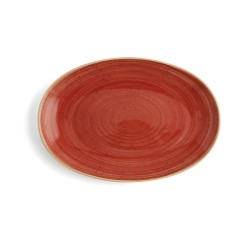 Kochschüssel Ariane Terra Oval aus Keramik Rot (Ø 32 cm) (6 Stück)