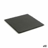 Schiefer-Effekt Keramikschale Quid Gastro Fun Schwarz (30 x 30 cm) (12 Stück)