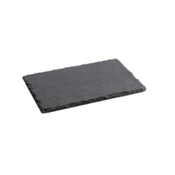 Schiefer-Effekt Keramikschale Quid Gastro Fun Schwarz (22 x 14 cm) (12 Stück)