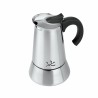 Italienische Kaffeemaschine JATA CAX106 ODIN * Edelstahl (10.5 x 19 x 10.5 cm) (6 Tassen)