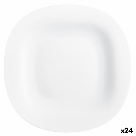 Flacher Teller Luminarc Carine Blanco Weiß Glas Ø 26 cm (24 Stück)