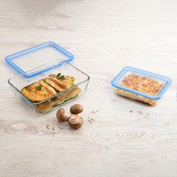 Lunchbox hermetisch Pyrex Pure Glass Durchsichtig Glas (1,5 L) (5 Stück)