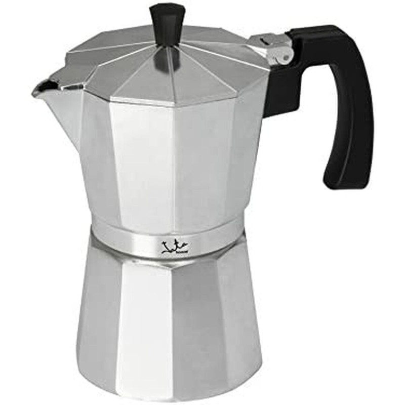 Italienische Kaffeemaschine JATA CCA6 * Silberfarben Aluminium 6 Tassen