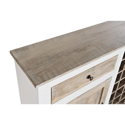 Flaschenregal DKD Home Decor natürlich Weiß Mango-Holz (111 x 30 x 102 cm)