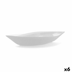 Kochschüssel Quid Gastro aus Keramik Weiß (31 x 14,5 x 5,5 cm) (Pack 6x)