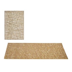 Untersetzer Gold Kunststoff (45 x 0,01 x 30 cm) (12 Stück)