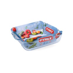 Kochschüssel Pyrex Classic karriert Durchsichtig Glas 25 x 22 x 6 cm (6 Stück)