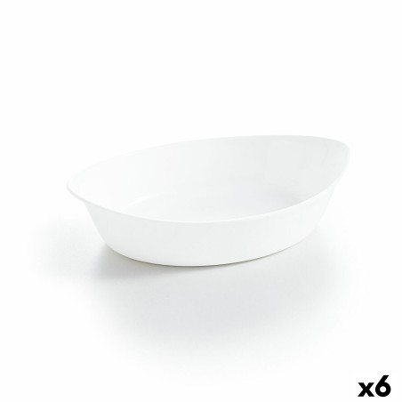 Kochschüssel Luminarc Smart Cuisine Oval Weiß Glas 25 x 15 cm (6 Stück)