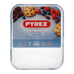 rechteckige Backform Pyrex Classic Vidrio Durchsichtig Glas 33 x 27 x 2 cm Eben (6 Stück)