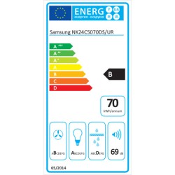 Konventioneller Rauchfang Samsung NK24C5070DSUR Stahl